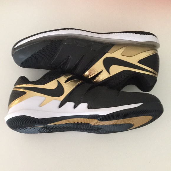 Nike Air Zoom Vapor X HC Black Gold AA8030 15 Med - Picture 5 of 9